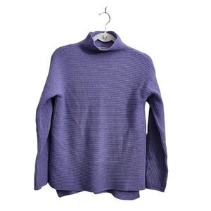 Bartolini Sweater Womens Small‎ Purple Wool Cashmere Blend Mock Neck Italy